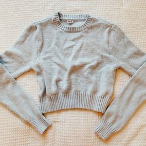 Garage Baby Blue Cropped Sweater